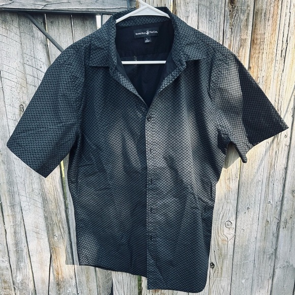 Beverly Hills Polo Club Black Casual Button Down Shirt - Picture 2 of 6